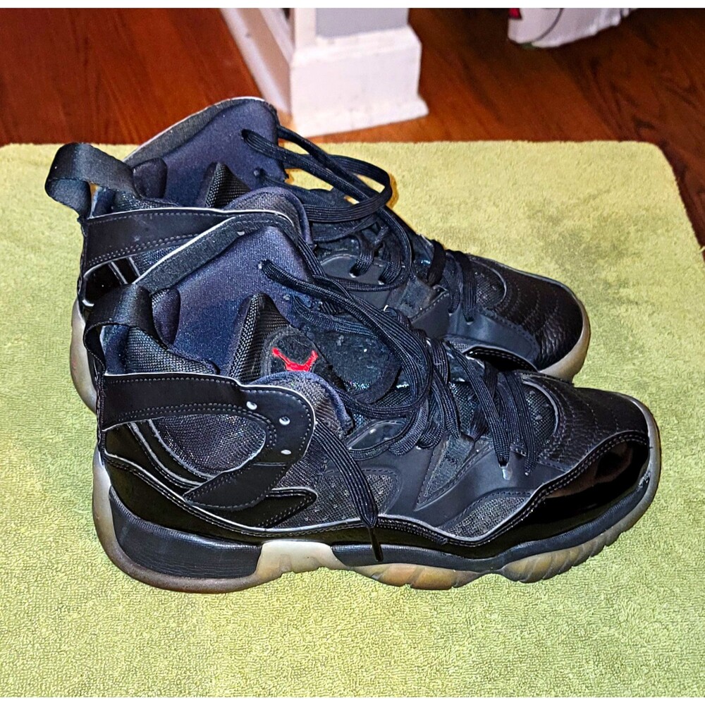 Jordan 6 Rings High Top Basketball Sneakers Black/Red Youth US 6Y DQ8431-003